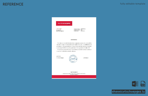 Norwegische Bank, norwegisches Referenzbeispiel (Vorschau)